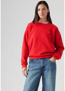 Levi's LEVI'S Damen Sweatshirt "EVERYDAY", rot, casual, Gr. L, Sweatware, Obermaterial: 58% Baumwolle, 42% Polyester, Sweatshirts, mit kleinem Logo auf der