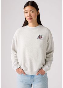 Levi's LEVI'S Damen Sweatshirtcrew vicki floral bw, casual, Gr. S, Sweatware, Obermaterial: 58% Baumwolle, 42% Polyester, Sweatshirts, mit Logo Print