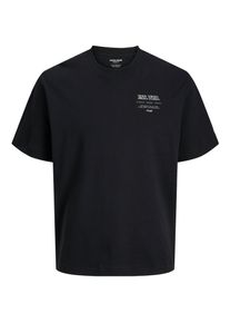 Jack & Jones PlusSize Herren T-Shirt "JJEURBAN EDGE STUDIO TEE SS SN PLS"schwarz detail:2, modisch, Gr. 4XL, JACK & JONES PLUSSIZE, bedruckt, Jersey, Obermaterial: 100%