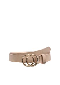 Only Damen Taillengürtel "ONLRASMI FAUX LEATHER JEANS BELT"silber mink detail:light gold buckle, modisch, Gr. 80, Kunstfaser, Gürtel