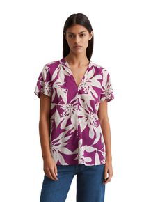 Marc O'Polo MARC O'POLO Damen Kurzarmbluse "aus leichtem Baumwolle-Voile"multi, fresh berry, Basic, Gr. 44, bedruckt, Obermaterial: 100% Baumwolle, Blusen