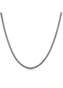 Kuzzoi Halsketten - Halskette Herren Basic Schlangenkette Oxidiert 925 - Gr. unisize - in Silber - f&uuml;r Damen