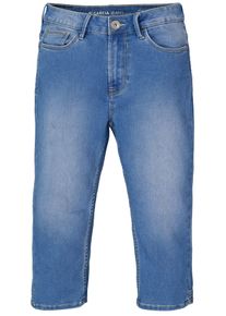 Garcia Damen Caprihose, blau, casual, Gr. 27, Denim/Jeans, Obermaterial: 74% Baumwolle, 25% Polyester, 1% Elasthan, Hosen, Sommerhose mit leichter