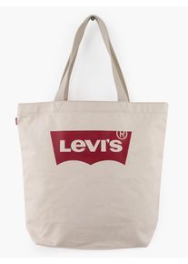 Levi's LEVI'S Damen Shopper, beige, Textil, Taschen, mit modischem Logo Druck Handtasche Damen Tasche Damen Henkeltasche