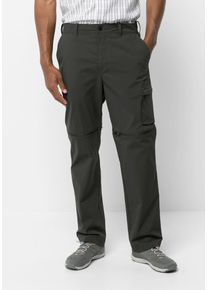 Jack Wolfskin Herren Trekkinghose "WANDERTHIRST ZIP PANTS M", schwarz, Gr. 50, OBERSTOFF: 94% POLYAMID, 6% ELASTHAN; Futter: 100% POLYESTER, Hosen