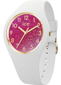 Ice Watch ICE-WATCH Damen Quarzuhr "ICE glitter - S34 - 3H", weiß, Armbanduhren, Armbanduhr, Damenuhr, Silikonarmband, bis 10 bar wasserdicht