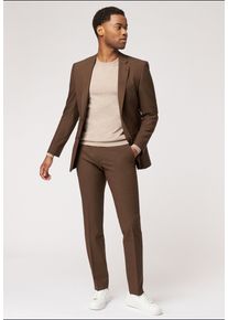 Roy Robson Herren Hosenanzug "Modischer Anzug im Slim Fit", braun, Gr. 56, 55% Schurwolle, 41% Polyester, 4% Elasthan, Anzüge