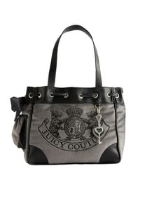Juicy Couture Damen Tragetasche "DAYDREAMER DOUBLE HAND BAG Damen", grau, Polyester, Polyurethan, Taschen, Tragetasche Damen, Shopper,