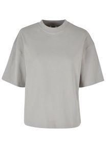 Urban Classics Herren T-Shirt "Urban Classics Damen Ladies Organic Heavy Slit Tee", grau, klassisch, Gr. 4XL, unifarben, 100% Baumwolle, Shirts