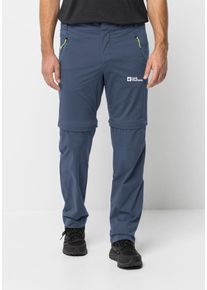 Jack Wolfskin Herren Trekkinghose "GLASTAL ZIP OFF PANTS M", blau, Gr. 48, OBERSTOFF: 94% POLYAMID, 6% ELASTHAN; LINING: 100% POLYESTER, Hosen