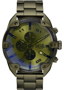 Diesel Herren Chronograph "SPIKED", grün, Armbanduhren, Quarzuhr, Armbanduhr, Herrenuhr, Stoppfunktion, Edelstahlarmband