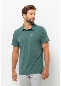 Jack Wolfskin Herren Poloshirt "PRELIGHT TRAIL POLO M", grün, Gr. S, 1. OBERSTOFF: 100% POLYESTER; Futter: 87% POLYESTER, 13% ELASTHAN, Shirts