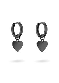 Damen Paar Creolen "Schmuck Edelstahl Layered Love LJ-1561 LJ-1595 LJ-1596 LJ-1597", Edelstahl, schwarz, Liebeskind Berlin, Edelstahl, Ohrringe