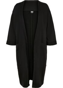 Urban Classics Damen Sweatjacke "Urban Classics Damen Ladies Oversized Terry Cardigan", schwarz, Gr. XL, unifarben, 65% Baumwolle, 35% Polyester,