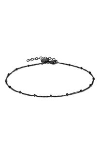 Fußkette "Schmuck Edelstahl Körperschmuck The Simple Solo LJ-1537-A-27", Edelstahl, schwarz, Liebeskind Berlin, Edelstahl, Fußkettchen