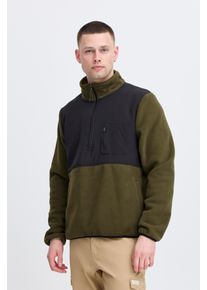 Blend Herren Fleecepullover "BHMARIO Sweatshirt halfzipp", grün, modisch, Gr. XL, colorblocking, Sweatware, Obermaterial: 100% Polyester, Sweatshirts