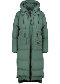 alife and kickin ALIFE & KICKIN Damen Winterjacke "Damen RihannaAK A", grün, modisch, Gr. XL, 100% Polyester, Jacken, Langer, warmer Wintermantel mit großer Kapuze