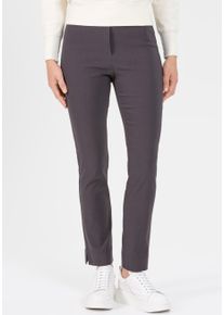 Stehmann Damen Schlupfhose "Ina", grau, Basic, Gr. 38, unifarben, Web, Obermaterial: 76% Viskose, 21% Polyamid, 3% Elasthan, Hosen, Sommerhose, innen