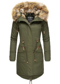 Navahoo Damen Wintermantel "Rosinchen", grün, casual, Gr. S, Oberstoff: 100% Baumwolle, Futter: 100% Polyester, Wattierung: 100% Polyester,