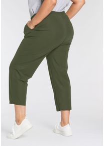 KjBRAND Damen Schlupfhose "7/8 Babsie Jogg Sensitiv", grün, casual, Gr. 54, unifarben, Web, Obermaterial: 72% Polyamid, 28% Elasthan, Hosen,