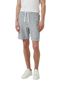s.Oliver Herren Relaxshorts, blau, casual, Gr. XL, gestreift, Web, Obermaterial: 100% Baumwolle, Hosen, Sommerhose mit Kordelzug