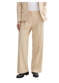 Tom Tailor Damen Stoffhose "LEA", beige, casual, Gr. 40, unifarben, Obermaterial: 60% Viskose, 34% Polyamid, 6% Elasthan. Futter: 100% Polyester,