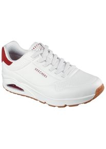 Skechers Herren Sneaker "Harry Kane - Off Pitch Collection: Uno - Harry Kane Air", Gr. 45, rot, Lederimitat, Textil, casual, Schuhe, Schnürschuh