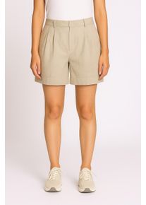 Zhrill Damen Webshorts "FJELLA", beige, casual, Gr. 32, unifarben, Web, Obermaterial: 52% Viskose, 33% Polyester, 15% Polyamid, Hosen, Sommerhose mit