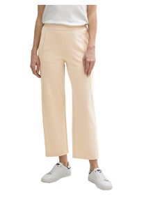 Tom Tailor Damen Stoffhose, beige, casual, Gr. 42, unifarben, Obermaterial: 60% Viskose, 34% Polyamid, 6% Elasthan. Futter: 100% Polyester, Hosen,