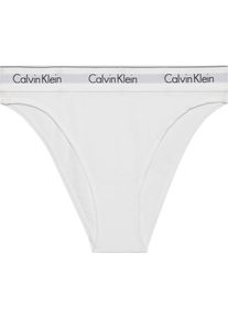 Damen Bikinislip "HIGH LEG BIKINI", Calvin Klein Underwear, Gr. S, weiß, Webqualität, Obermaterial: 53% Baumwolle, 35% Modal, 12% Elasthan,