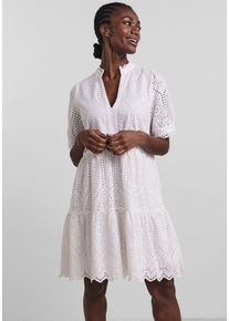 Y.A.S Damen Blusenkleid "YASHOLI SS DRESS S. NOOS", weiß, modisch, Gr. L, unifarben, Web, Obermaterial: 100% Baumwolle, Kleider, Sommerkleid