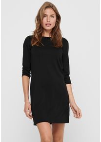 Only Damen Jerseykleid "ONLBRILLIANT 3/4 DRESS", schwarz, casual, Gr. XS, unifarben, Jersey, Obermaterial: 82% Polyester, 13% Viskose, 5% Elasthan,