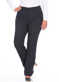 KjBRAND Damen Stoffhose "Bea", blau, casual, Gr. 48, Web, Obermaterial: 47% Baumwolle, 45% Polyester, 6% Viskose, 2% Elasthan, Hosen, Sommerhose