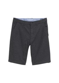 Tom Tailor Herren Chinoshortsweiß navy dobby, casual, Gr. 31, unifarben, Obermaterial: 100% Baumwolle, Hosen, Sommerhose im Four-Pocket Style