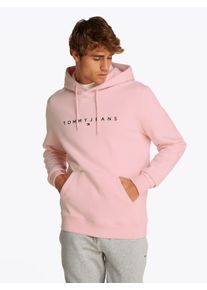 Tommy Jeans Herren Hoodie "TJM REG LINEAR LOGO HOODIE EXT"precious pink, casual, Gr. L, Sweatware, Obermaterial: 80% Baumwolle, 20% Polyester,