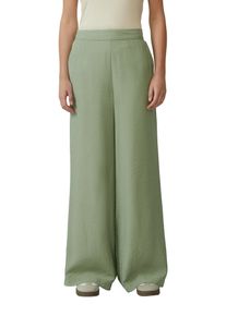 s.Oliver Damen Stoffhoseshadow khaki, casual, Gr. 34, unifarben, Obermaterial: 84% Viskose, 16% Polyamid, Hosen, Sommerhose mit Taschen