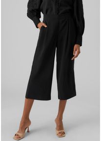 Véro Moda VERO MODA Damen Culotte "VMCOCO CULOTTE PANT WVN GA NOOS", schwarz, modisch, Gr. XS, unifarben, Web, Obermaterial: 96% Polyester, 4% Elasthan, Hosen,