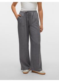Véro Moda VERO MODA Damen Schlupfhose "VMMELANEY HW LOOSE PANT WVN GA NOOS"excalibur detail:melange, modisch, Gr. L, meliert, Web, Obermaterial: 100%