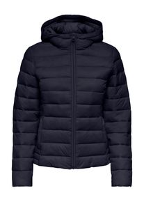 Only Damen Outdoorjacke "ONLABBIE QUILTED HOOD JACKET OTW ZL", blau, modisch, Gr. L, unifarben, Web, Obermaterial: 100% Polyamid, Jacken