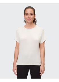 Venice Beach Damen T-Shirt "T-SHIRT EILEEN", weiß, sportlich, Gr. L, Obermaterial: 95% Modal, 5% Elasthan, Shirts