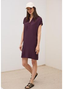 Cecil Damen Hemdblusenkleid, rot, casual, Gr. XXL, unifarben, Web, Obermaterial: 88% Viskose, 12% Polyamid, Kleider, Sommerkleid in feiner