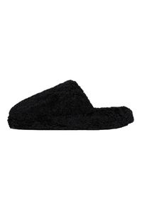 fitflop Damen Pantoffel "iQUSHION D-LUXE PADDED TEDDY SLIPPER MULES", Gr. 37, schwarz, Polyester, unifarben, casual, Schuhe, Hausschuh, Clog mit