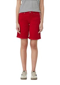 s.Oliver Damen Jeansbermudas, rot, casual, Gr. 46, unifarben, Denim/Jeans, Obermaterial: 98% Baumwolle, 2% Elasthan, Jeans, Sommerhose im