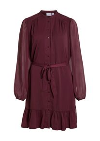 Vila Damen Chiffonkleid "VIFALIA L/S DRESS - NOOS", lila, modisch, Gr. 44, unifarben, Web, Chiffon, Obermaterial: 100% Polyester, Kleider, Sommerkleid