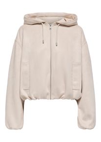 Only Damen Outdoorjacke "ONLDIANE LIFE FAUX HOOD JACKET CC OTW", grau, modisch, Gr. XS, unifarben, Web, Obermaterial: 92% Polyester, 8% Elasthan,