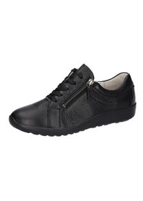 Waldläufer WALDLÄUFER Damen Schnürschuh "K-IRA", Gr. 9, schwarz, Nappaleder, unifarben, sportlich, Schuhe, Sneaker, Halbschuh, Komfortschuh in Bequemweite H (=