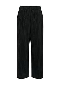 Only CARMAKOMA Damen Schlupfhose "CARRAVENNA PLISSE PANT JRS NOOS", schwarz, modisch, Gr. XL, unifarben, Web, Obermaterial: 100% Polyester, Hosen,