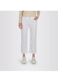 MAC Damen Culotte "CULOTTE", weiß, Gr. 42, Denim/Jeans, Obermaterial: 88% Baumwolle, 10% Polyester, 2% Elasthan, Hosen, Sommerhose