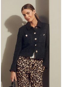 Betty Barclay Damen Jackenblazer "Betty Barclay Blazer-Jacke langarm", schwarz, Basic, Gr. 40, Obermaterial: 52% Baumwolle, 46% Polyester, 2%