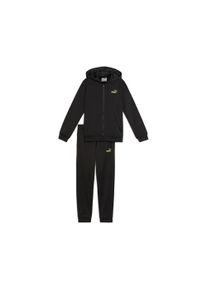 Puma Kinder Trainingsanzug "HOODED FULL-ZIP POLY SUIT B", schwarz, sportlich, Gr. 164, unifarben, Trikot, Obermaterial: 100% Polyester, Sportanzüge
